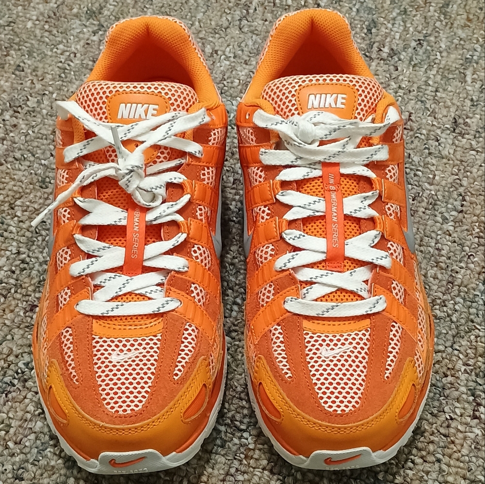Nike P-6000 Orange White Sneakers Mens size 12.5 - Picture 2 of 7